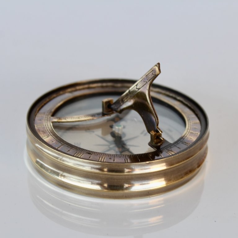 Brass Sun Dial Compass
